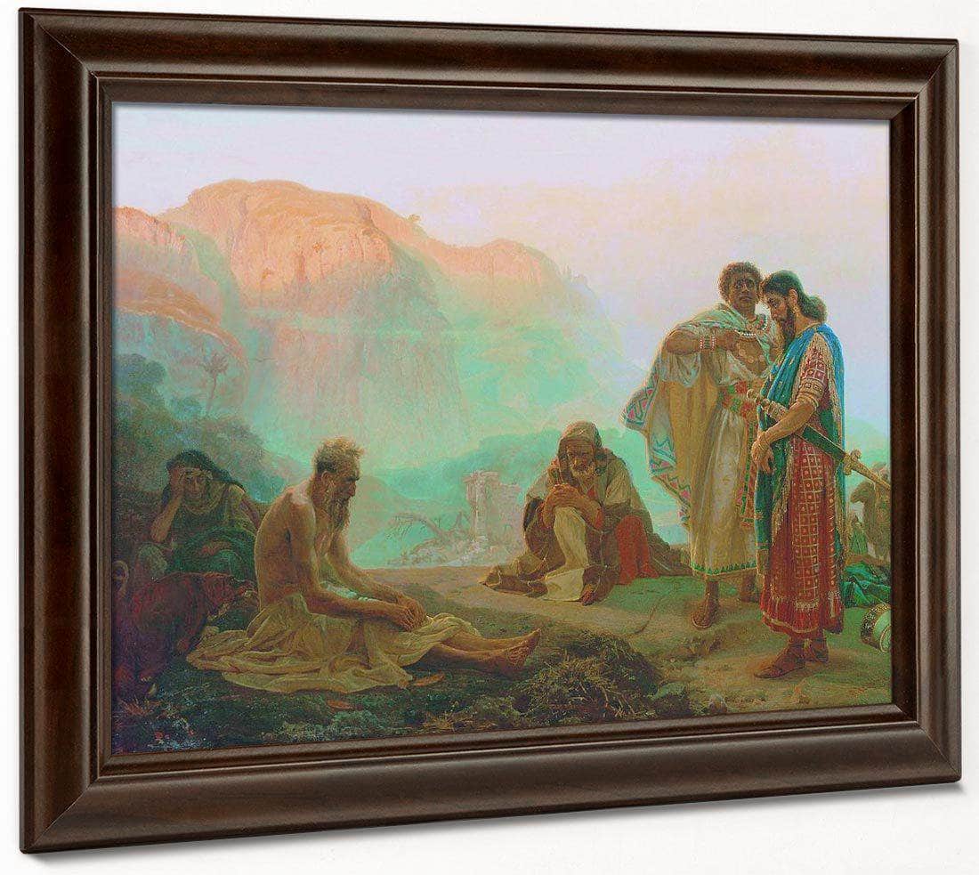 Job And His Friends 1869 By Ilya Repin Fine Art Print