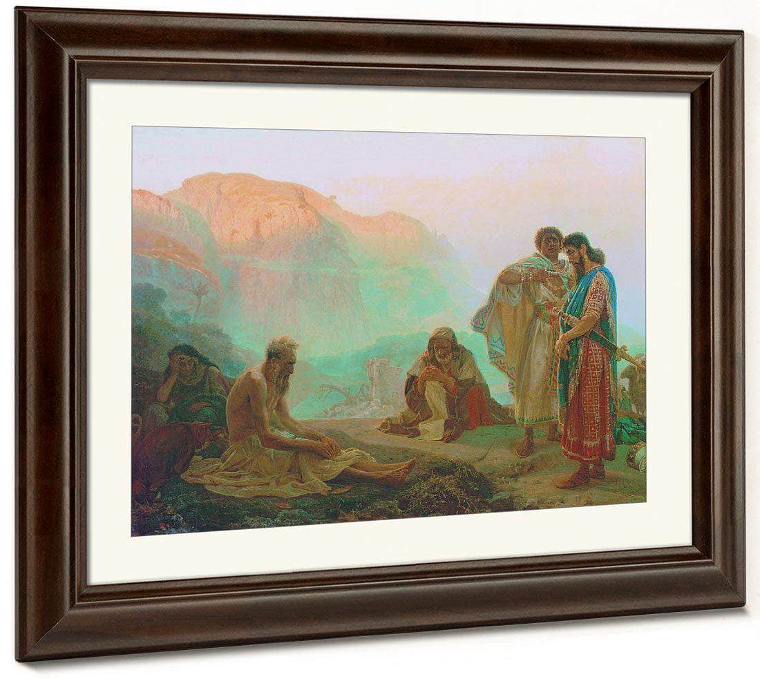 Job And His Friends 1869 By Ilya Repin Fine Art Print