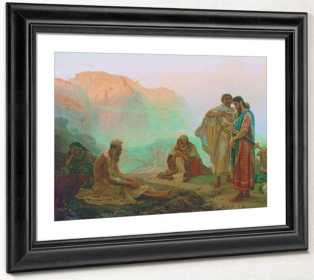 Job And His Friends 1869 By Ilya Repin Fine Art Print