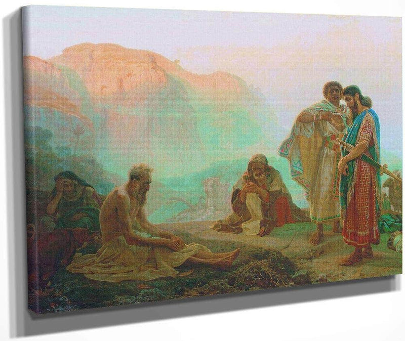 Job And His Friends 1869 By Ilya Repin Fine Art Print