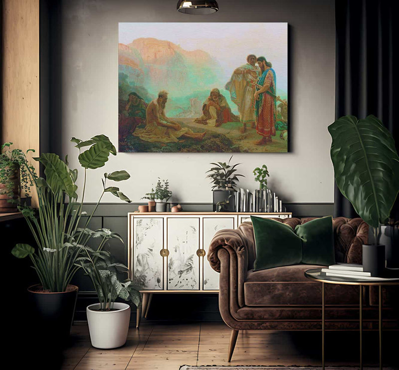 Job And His Friends 1869 By Ilya Repin Fine Art Print