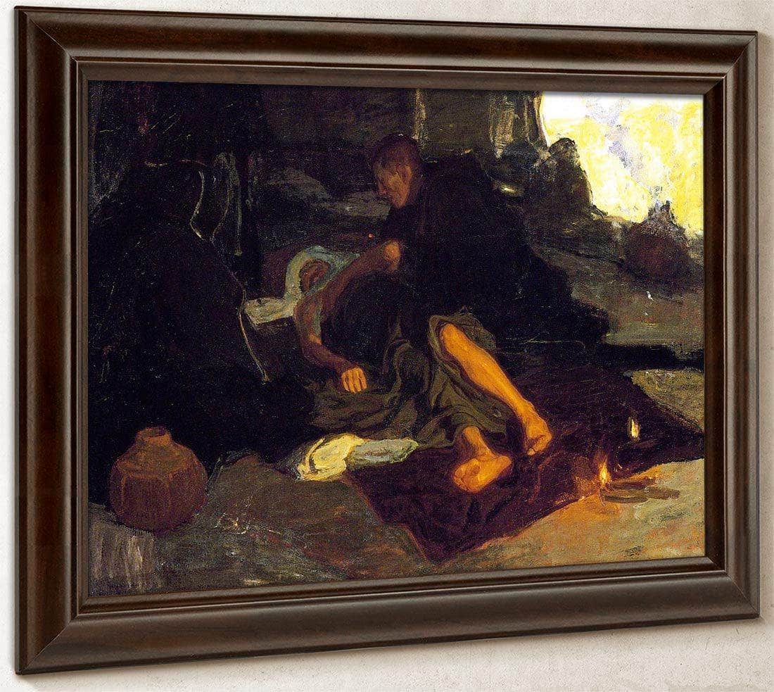 Job And His Three Friends By Henry Ossawa Tanner Fine Art Print