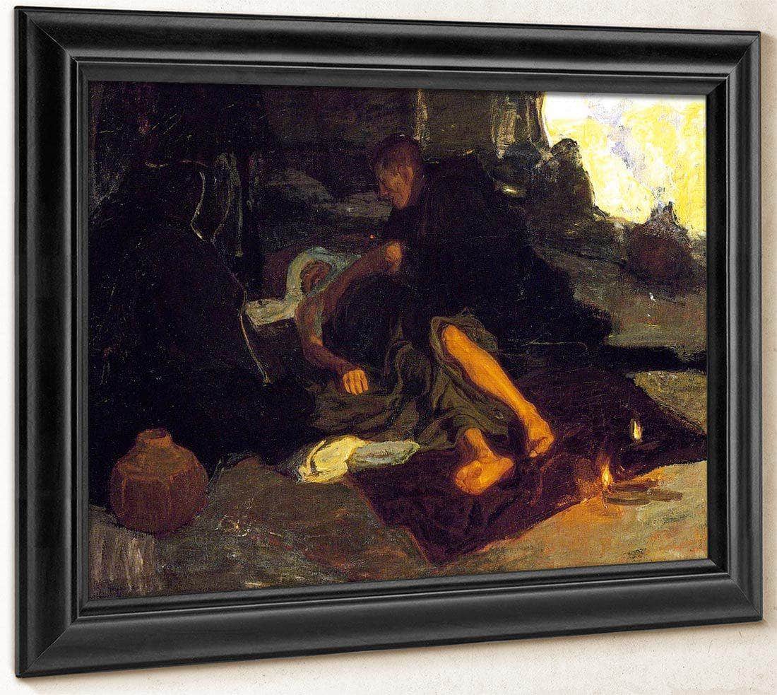 Job And His Three Friends By Henry Ossawa Tanner Fine Art Print