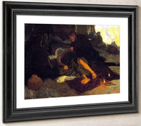 Job And His Three Friends By Henry Ossawa Tanner Fine Art Print