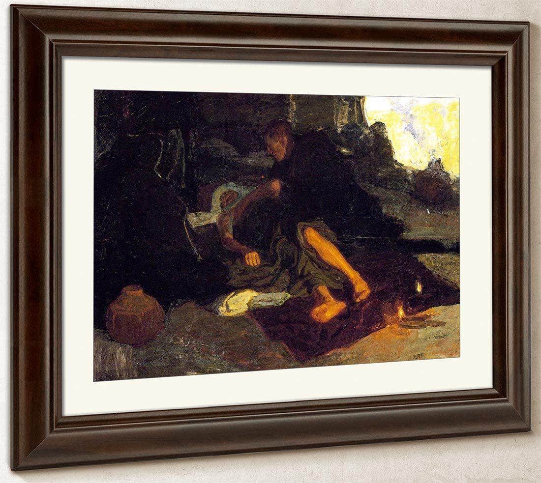 Job And His Three Friends By Henry Ossawa Tanner Fine Art Print