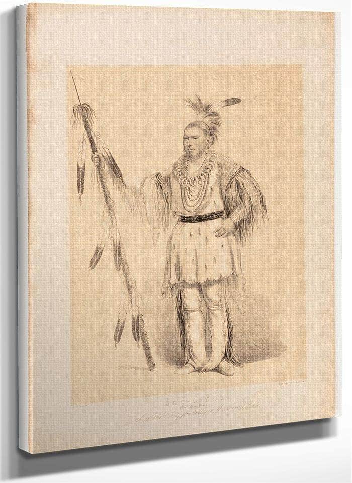 Joc O Sot, The Walking Bear By George Catlin Fine Art Print