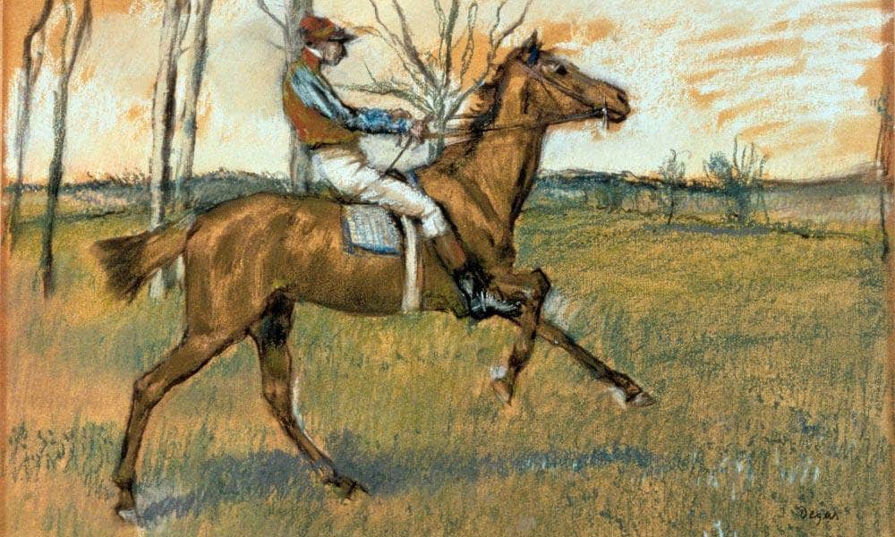 Jockey By Edgar Degas Fine Art Print