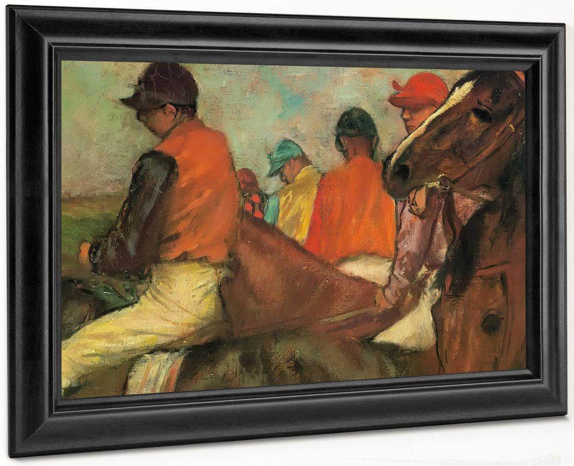 Jockeys By Edgar Degas Fine Art Print