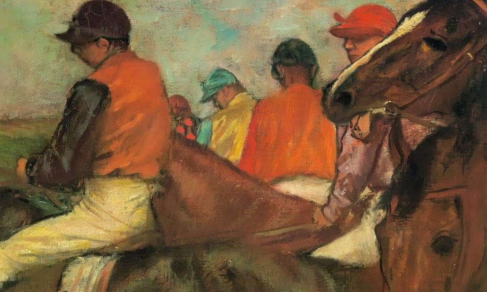 Jockeys By Edgar Degas Fine Art Print