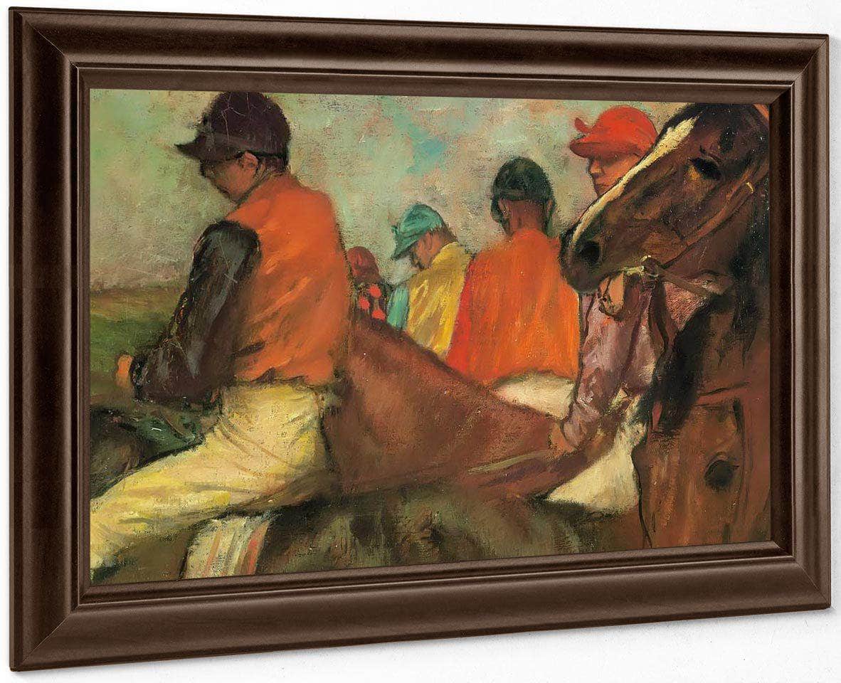 Jockeys By Edgar Degas Fine Art Print