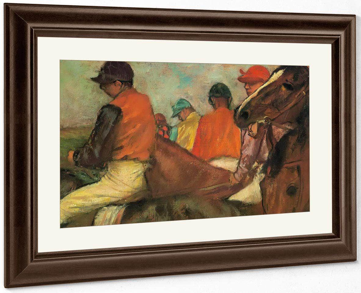 Jockeys By Edgar Degas Fine Art Print
