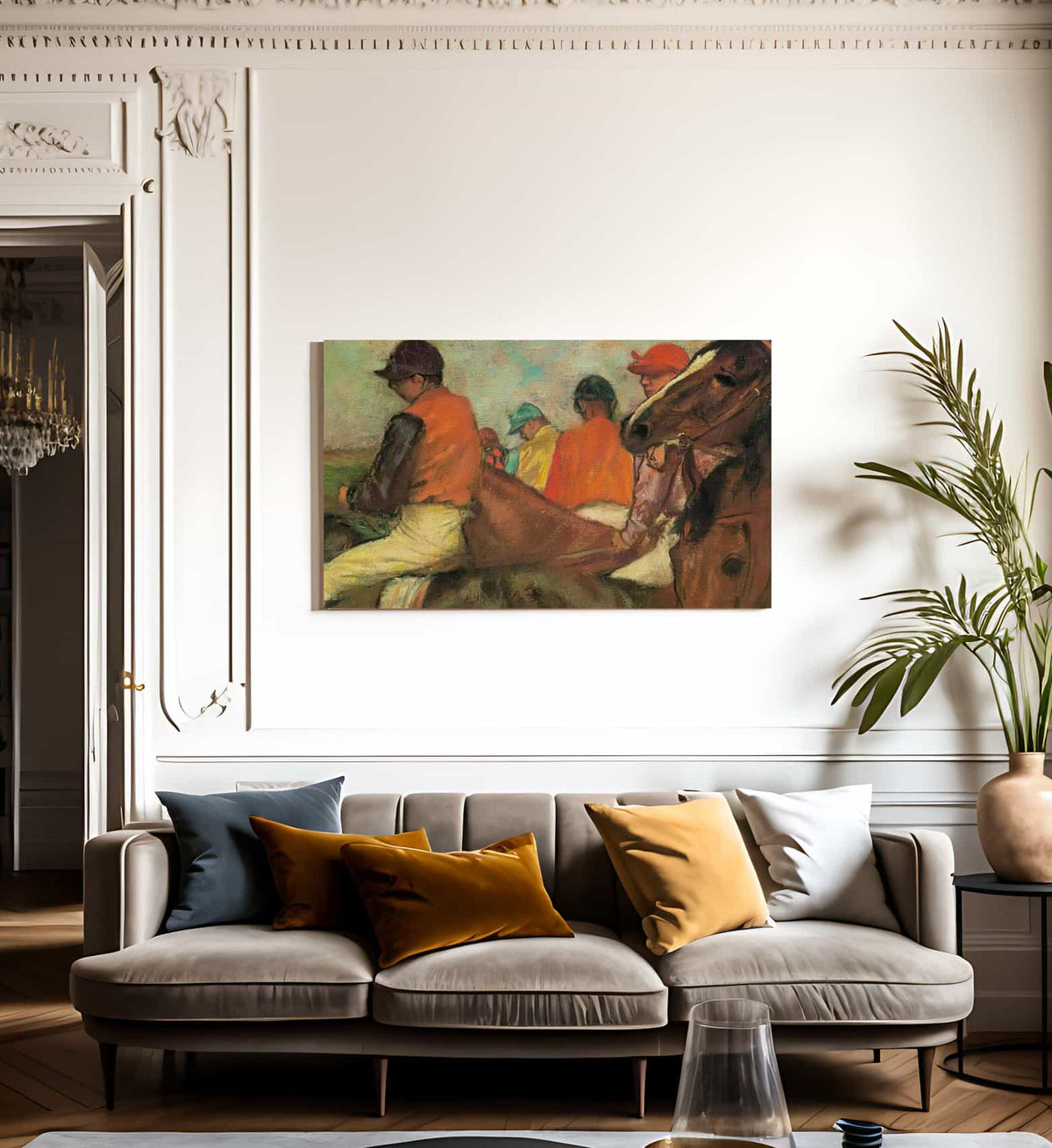 Jockeys By Edgar Degas Fine Art Print