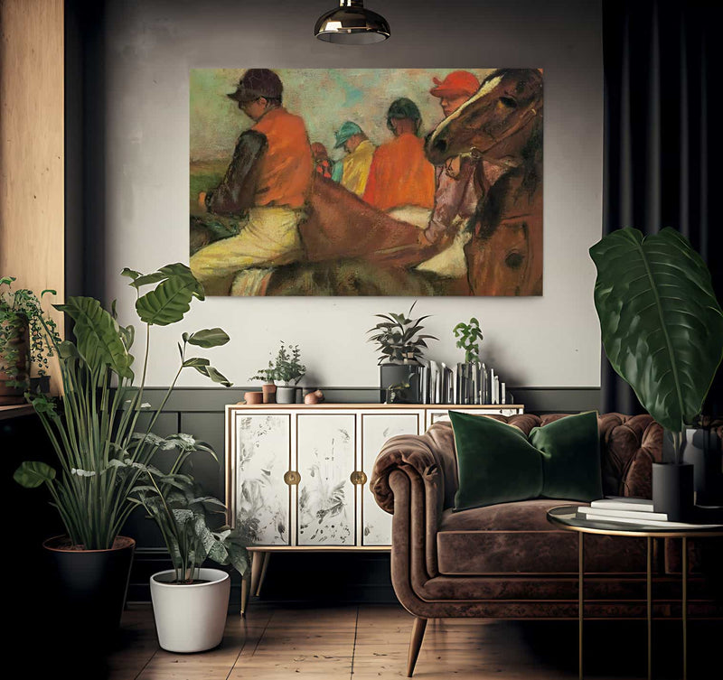 Jockeys By Edgar Degas Fine Art Print