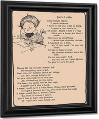 Joes Letter Illustrated By Grace G Drayton Fine Art Print