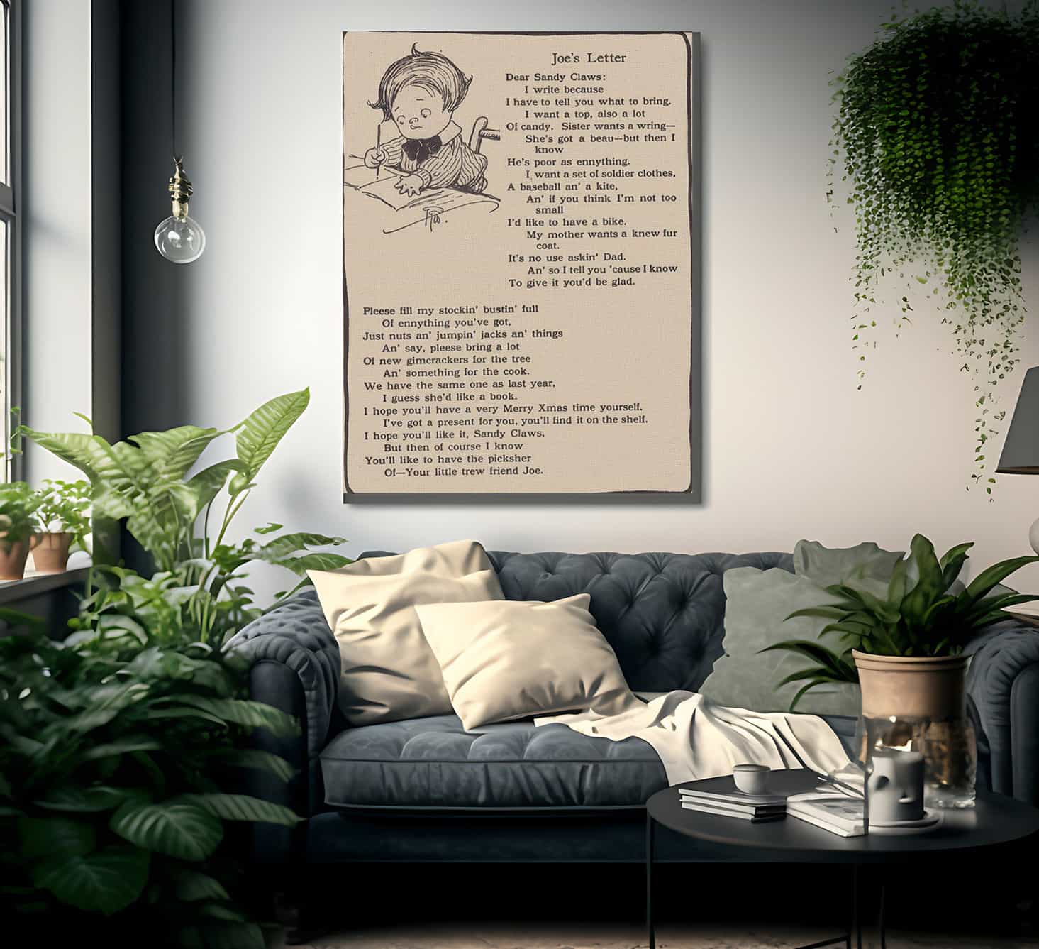 Joes Letter Illustrated By Grace G Drayton Fine Art Print