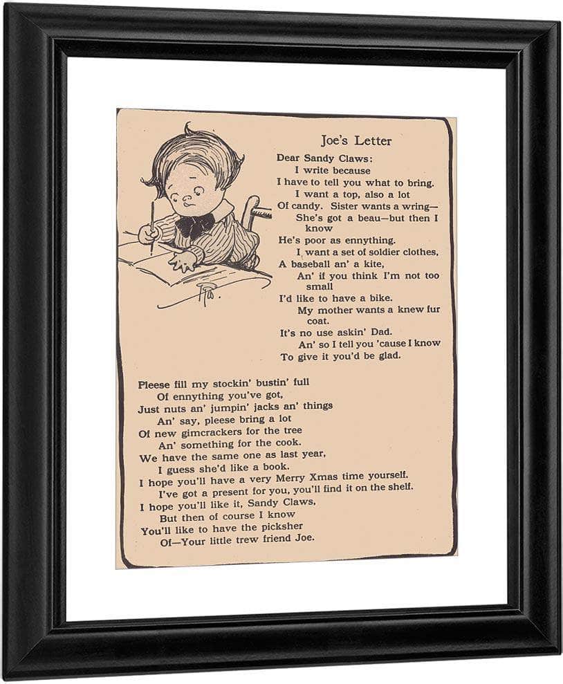 Joes Letter Illustrated By Grace G Drayton Fine Art Print