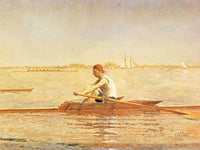 John Biglin In A Single Scull 2 By Thomas Eakins Fine Art Print