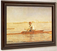 John Biglin In A Single Scull 2 By Thomas Eakins Fine Art Print