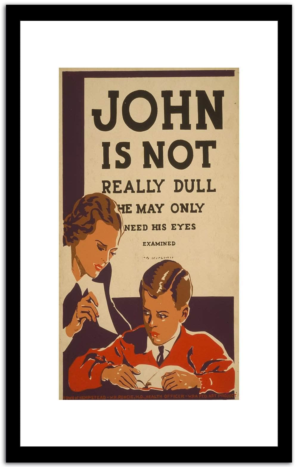 John Is Not  Vintage Poster Fine Art Print