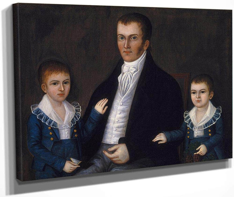 John Jacob Anderson And Sons John And Edward 1815 By Joshua Johnson Fine Art Print