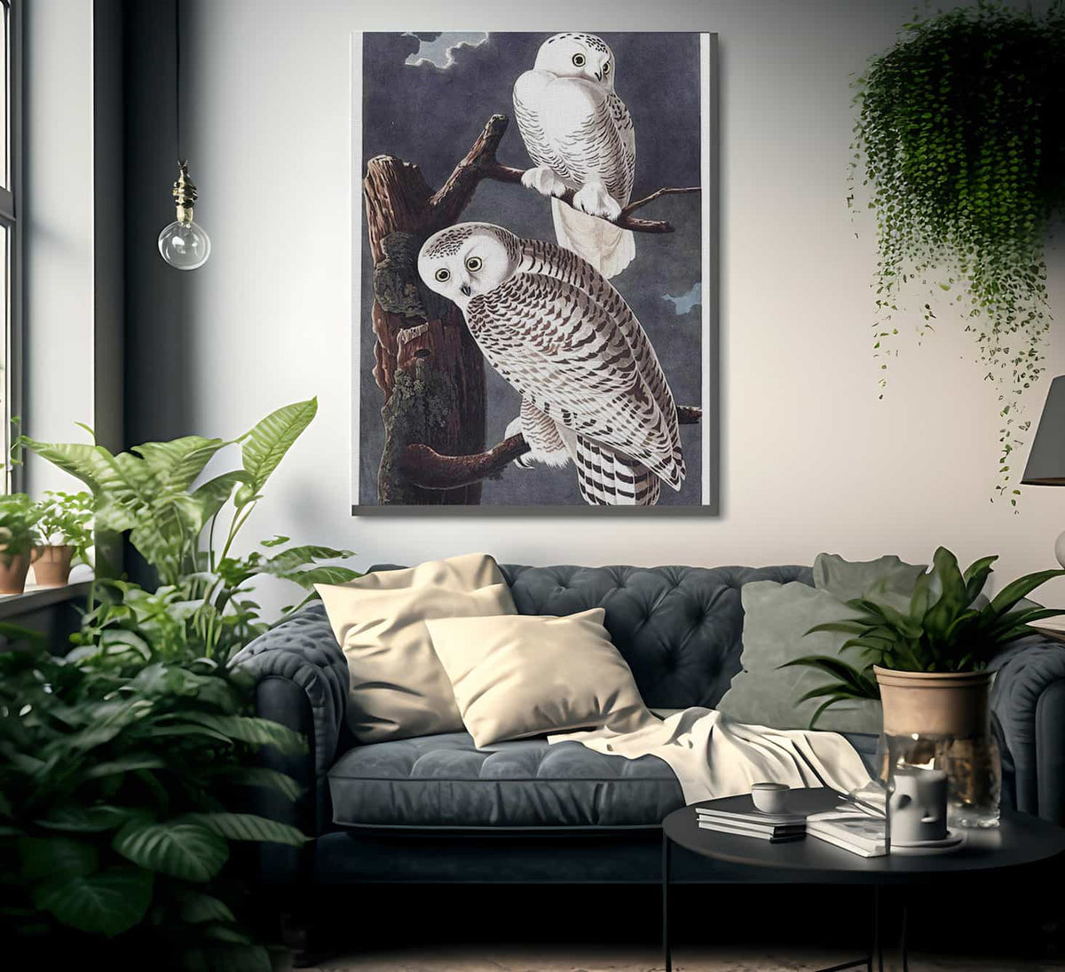 John James Audubon Snowy Owl 1838 By John James Audubon Fine Art Print