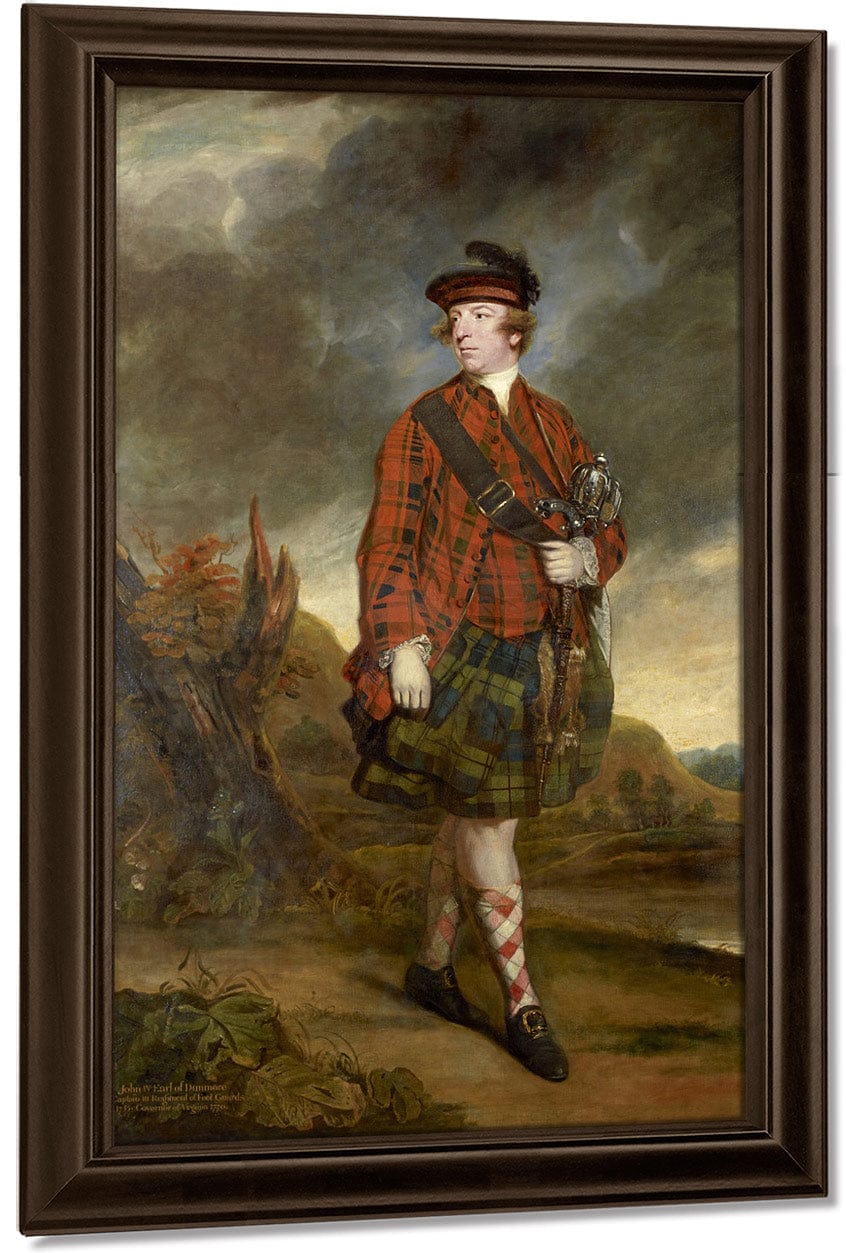 John Murray 4Th Earl Of Dunmore By Joshua Reynolds Fine Art Print