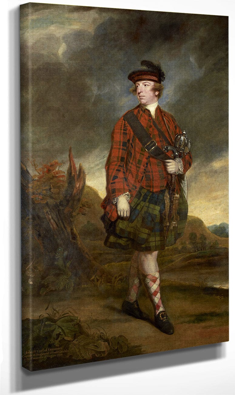 John Murray 4Th Earl Of Dunmore By Joshua Reynolds Fine Art Print