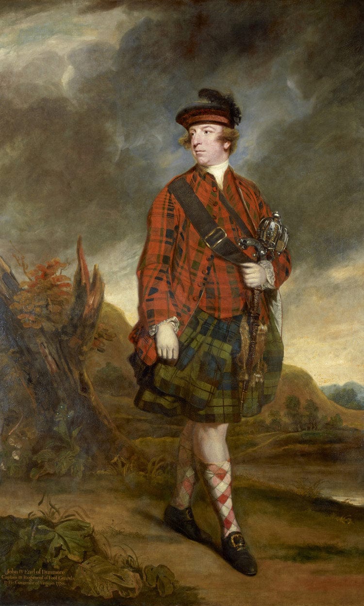 John Murray 4Th Earl Of Dunmore By Joshua Reynolds Fine Art Print
