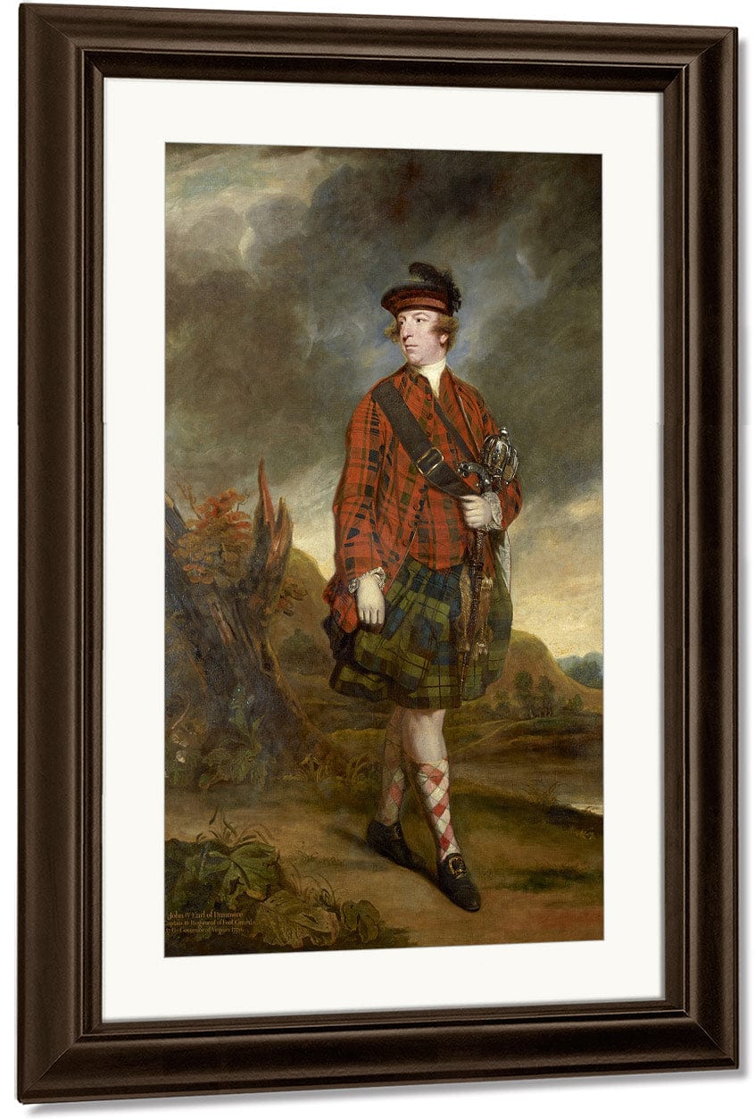 John Murray 4Th Earl Of Dunmore By Joshua Reynolds Fine Art Print