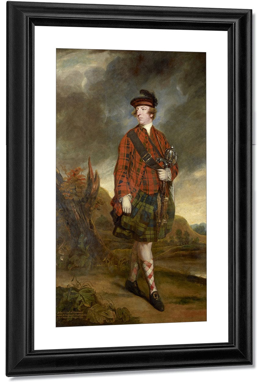 John Murray 4Th Earl Of Dunmore By Joshua Reynolds Fine Art Print