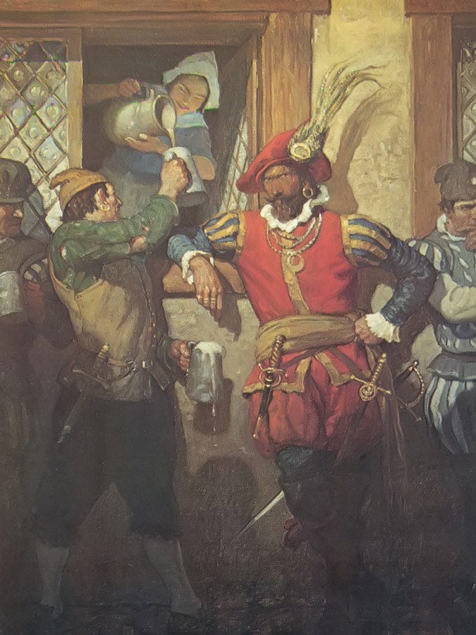 John Oxenham By NC Wyeth Fine Art Print