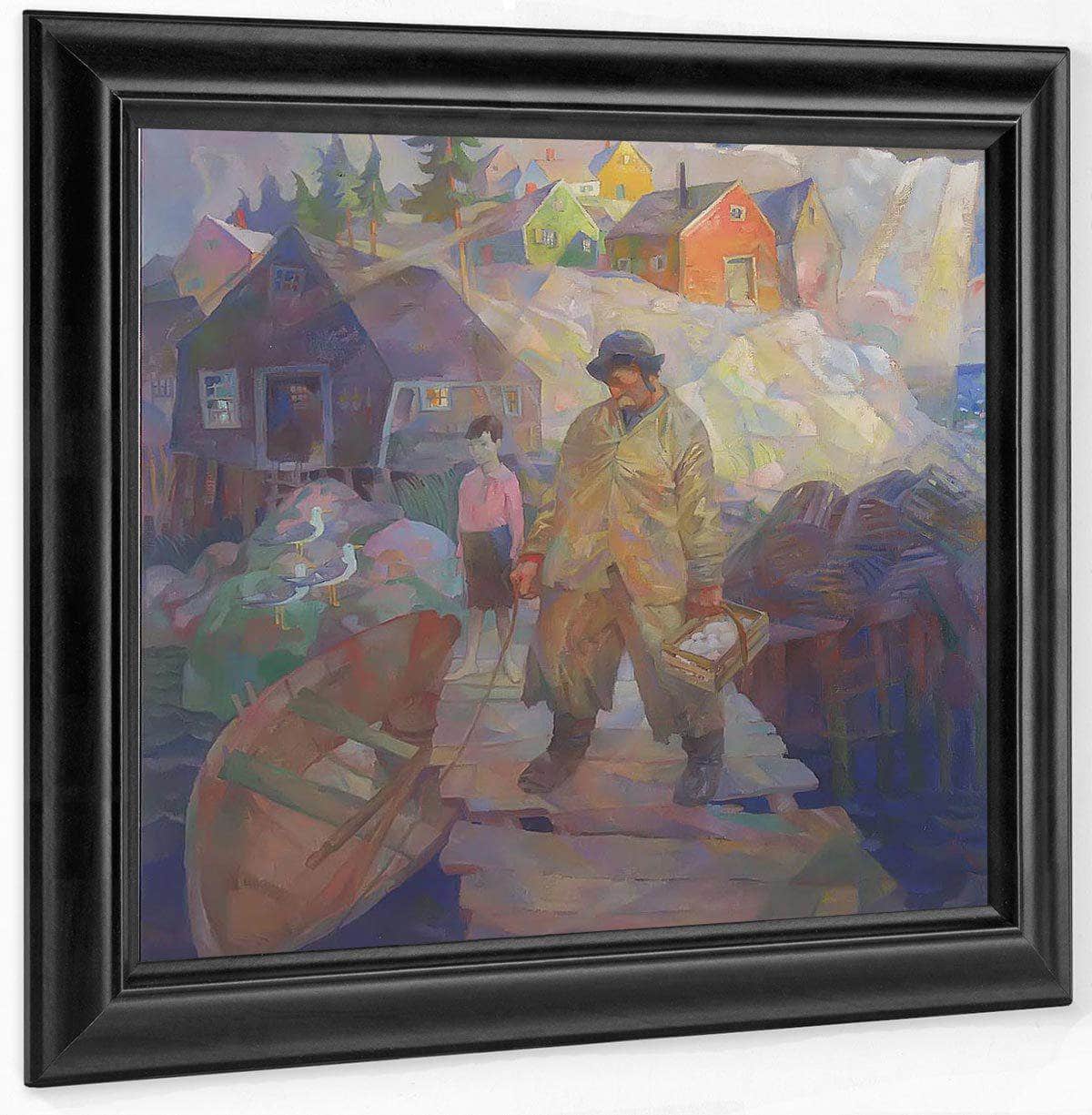 John Teel Port Clyde By N.C. Wyeth Fine Art Print