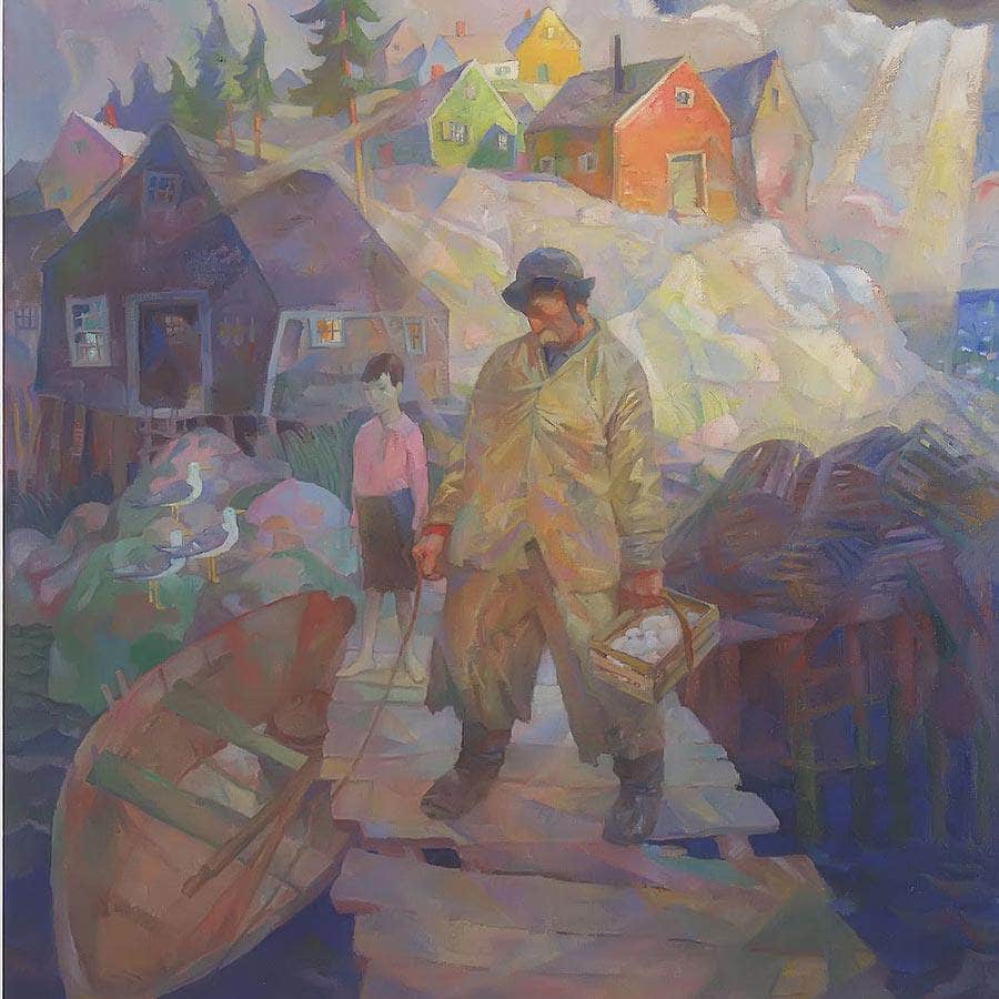 John Teel Port Clyde By N.C. Wyeth Fine Art Print