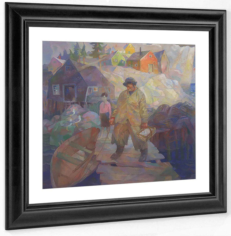 John Teel Port Clyde By N.C. Wyeth Fine Art Print