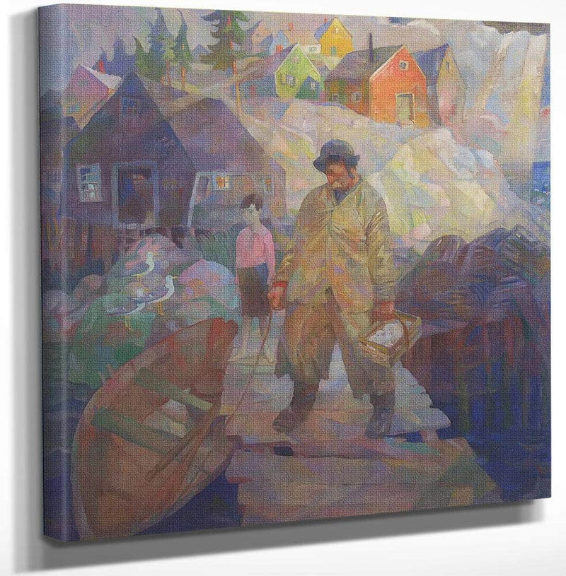 John Teel Port Clyde By N.C. Wyeth Fine Art Print