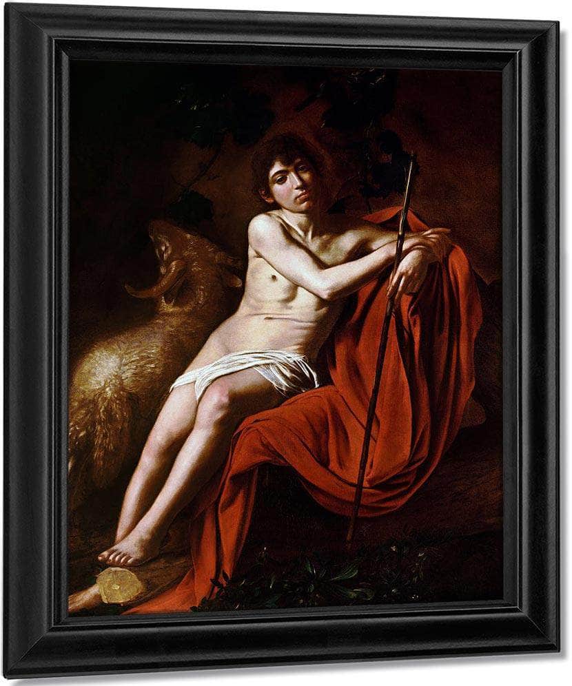 John The Baptist 1610 By Caravaggio Fine Art Print