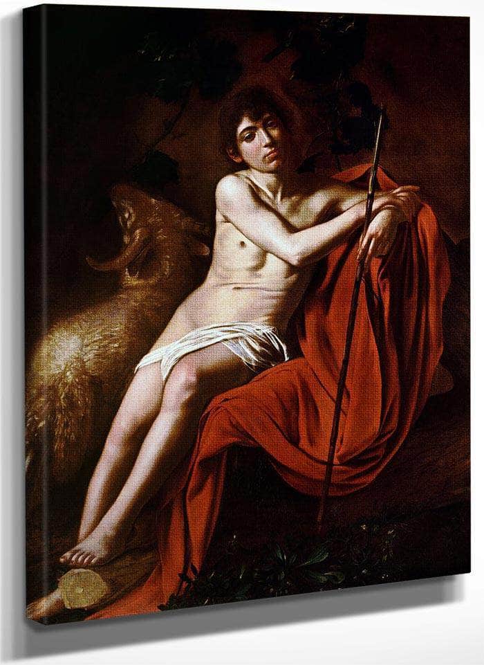 John The Baptist 1610 By Caravaggio Fine Art Print