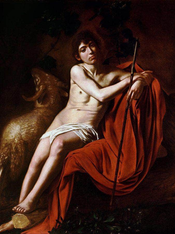 John The Baptist 1610 By Caravaggio Fine Art Print