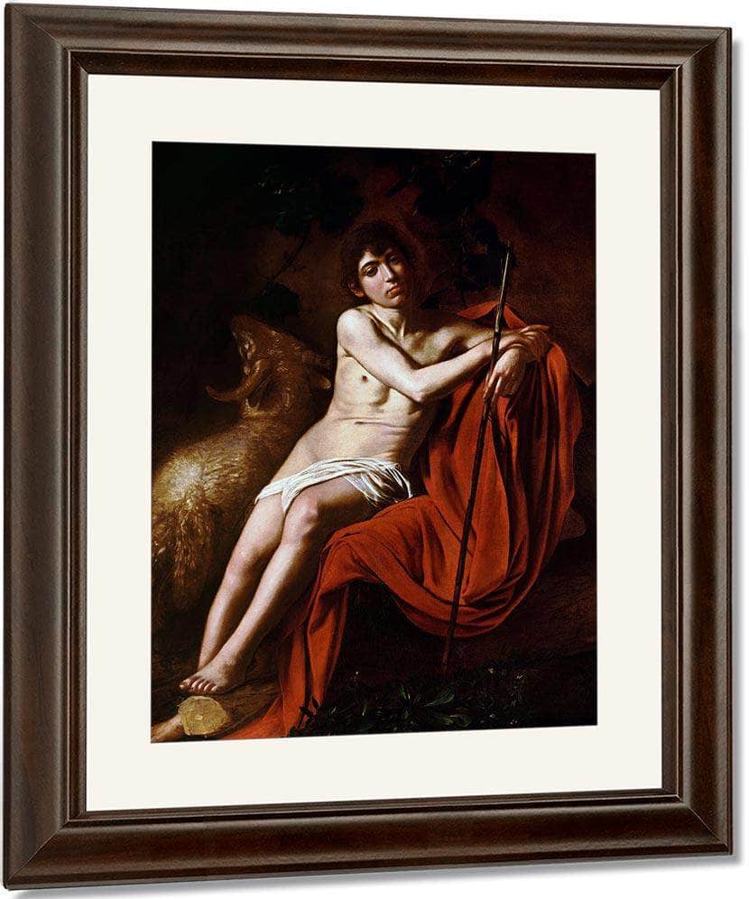 John The Baptist 1610 By Caravaggio Fine Art Print