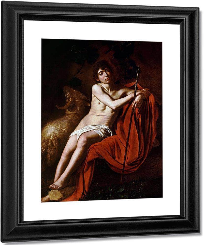 John The Baptist 1610 By Caravaggio Fine Art Print