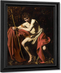 John The Baptist In The Wilderness By Caravaggio Fine Art Print
