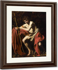 John The Baptist In The Wilderness By Caravaggio Fine Art Print