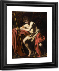 John The Baptist In The Wilderness By Caravaggio Fine Art Print