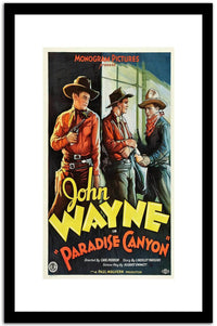 John Wayne  Vintage Posterb Fine Art Print