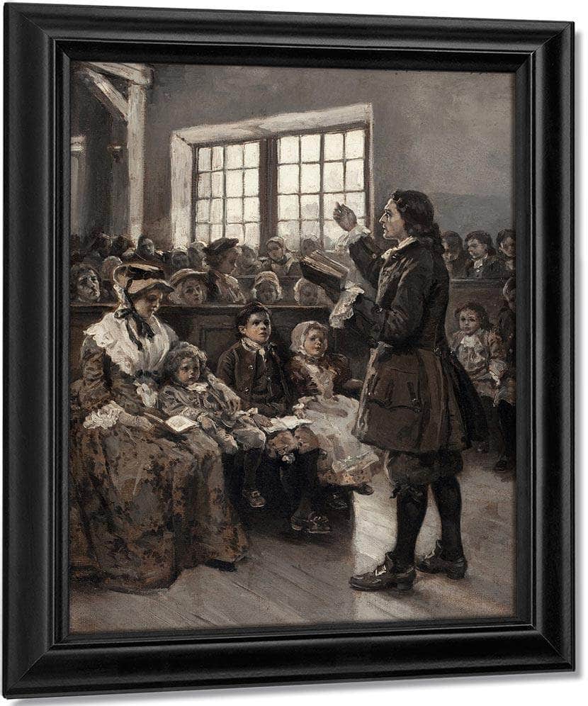 John Wesley Teaching His Sunday School 1897 By Alice Barber Stephens Fine Art Print