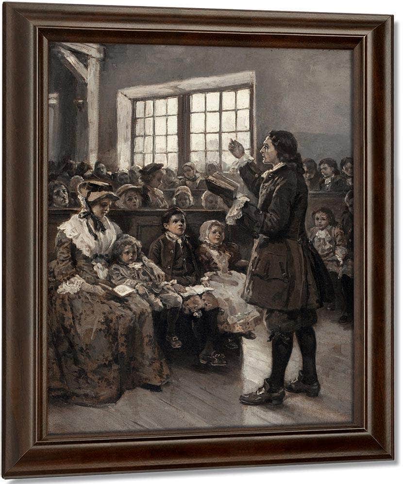 John Wesley Teaching His Sunday School 1897 By Alice Barber Stephens Fine Art Print