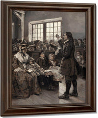John Wesley Teaching His Sunday School 1897 By Alice Barber Stephens Fine Art Print