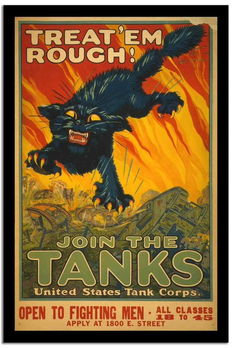 Join The Tanks  Vintage Poster Fine Art Print