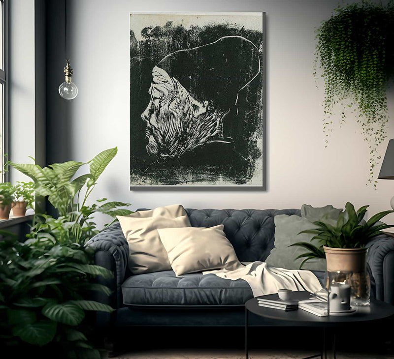 Jolster Woman With Hood By Nicolai Astrup Fine Art Print