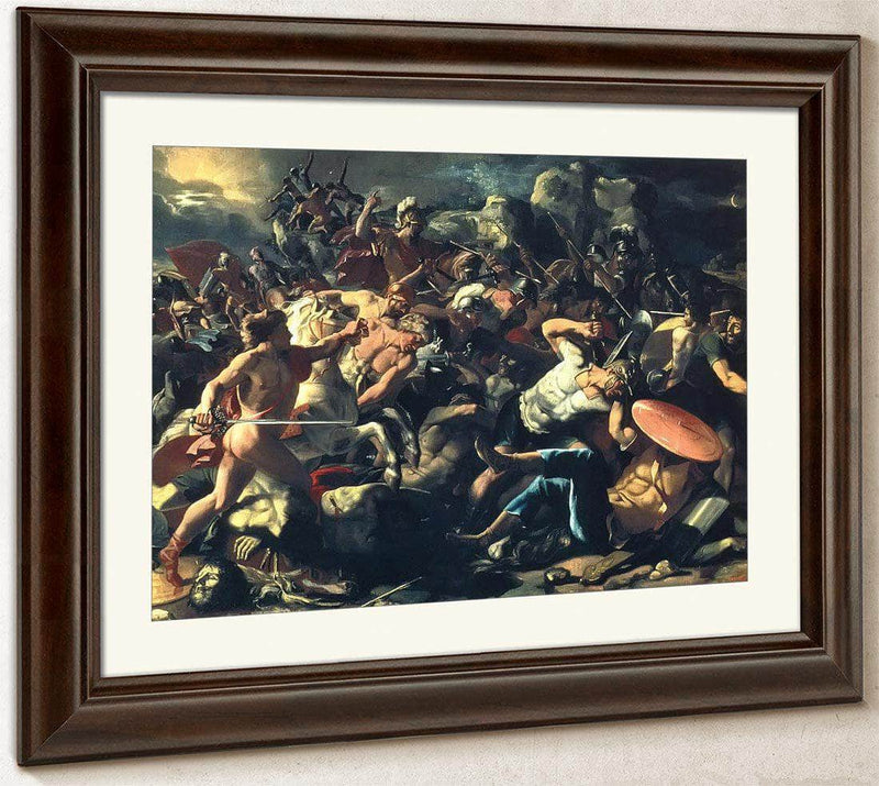 Joshuas Victory Over The Amorites By Nicholas Poussin Fine Art Print